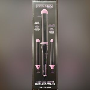 NEW Conair InfinitiPro 3-in-1 onyx ceramic curling wand.